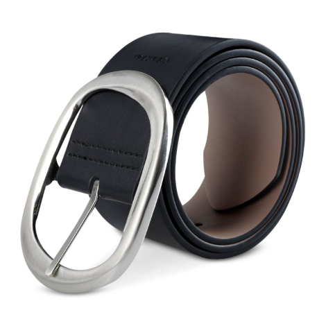 Жіночий двосторонній ремінь Calvin Klein 1159859497 (Чорний/Бежевий S)