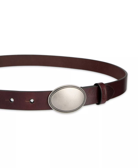 Шкіряний жіночий ремінь Levi's 1159859995 (Бордовий L)