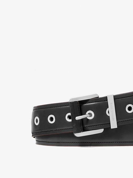 Кожаный ремень Colby Michael Kors с логотипом 1159860102 (Черный L)