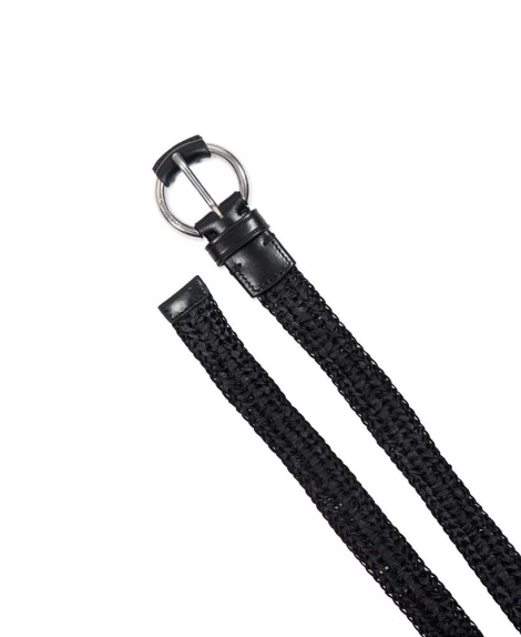 Женский ремень из рафии Michael Kors 1159860624 (Черный L/XL)