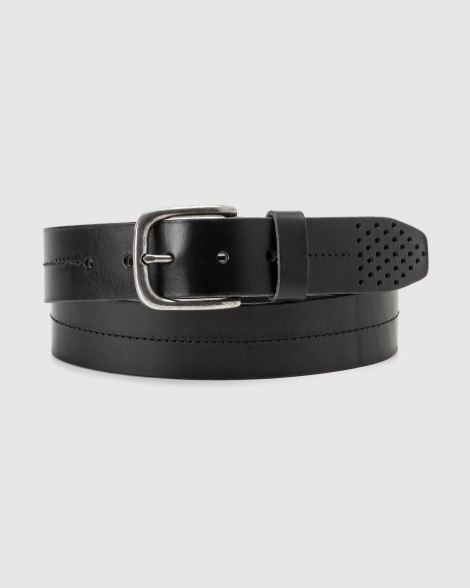 Шкіряний ремінь Levi's 1159862483 (Чорний 36)