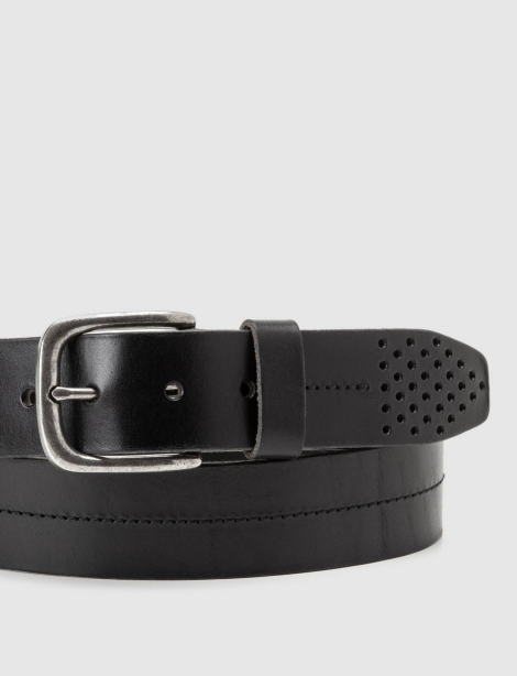 Шкіряний ремінь Levi's 1159862483 (Чорний 36)