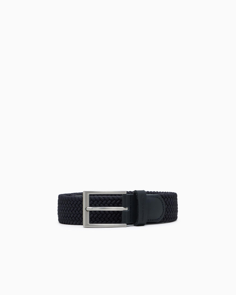 Мужской плетеный ремень Armani Exchange 1159865343 (Синий 44)