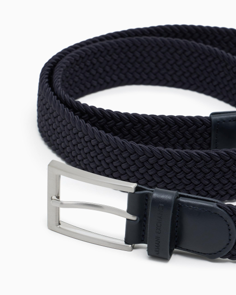 Мужской плетеный ремень Armani Exchange 1159865343 (Синий 44)