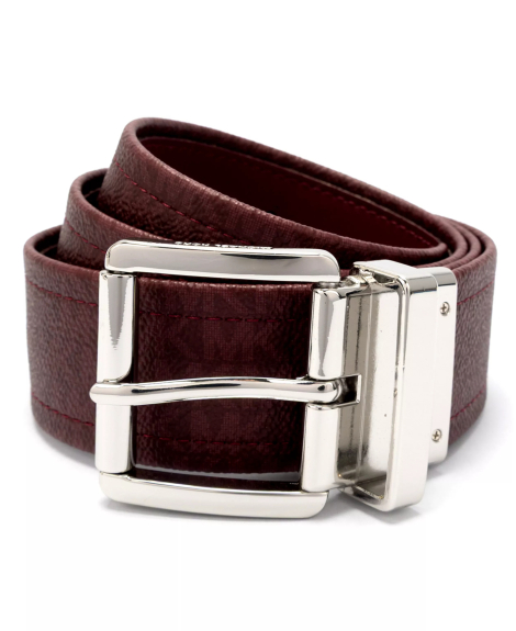 Женский двусторонний кожаный ремень Michael Kors 1159865585 (Бордовый L)