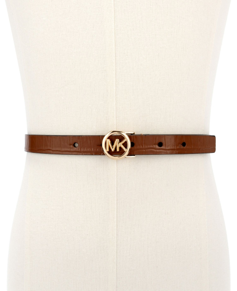 Жіночий ремінь шкіряний Michael Kors 1160010300 (Коричневий S)
