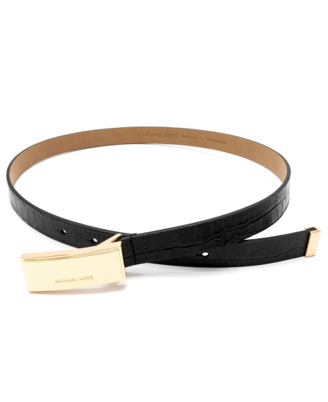Жіночий шкіряний ремінь Michael Kors 1160011681 (Чорний XS)