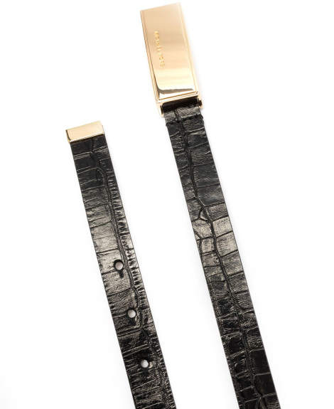 Жіночий шкіряний ремінь Michael Kors 1160011681 (Чорний XS)