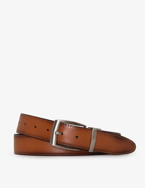 Шкіряний двосторонній ремінь US POLO ASSN 1160842819 (Чорний/Коричневий M)