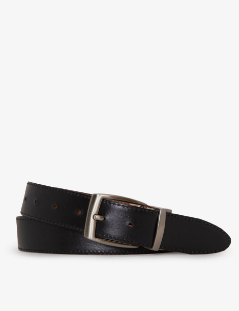 Шкіряний двосторонній ремінь US POLO ASSN 1160842819 (Чорний/Коричневий M)