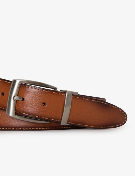 Шкіряний двосторонній ремінь US POLO ASSN 1160841264 (Чорний/Коричневий L)