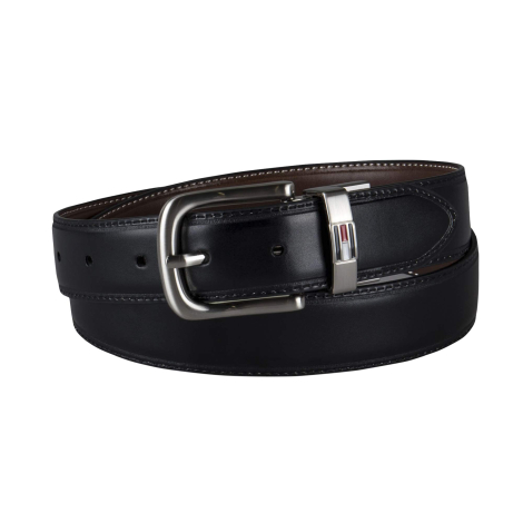 Двосторонній чоловічий ремінь Tommy Hilfiger 1161123219 (Чорний/Коричневий 42)