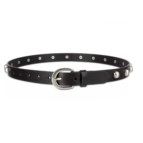 Кожаный ремень Levi's с бусинами 1161943598 (Черный S)