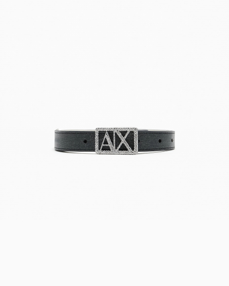 Двосторонній ремінь Armani Exchange 1162043070 (Чорний/Молочний 30)