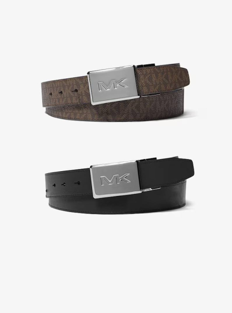 Двусторонний ремень Michael Kors с логотипом 1162528556 (Черный/Коричневый One size)