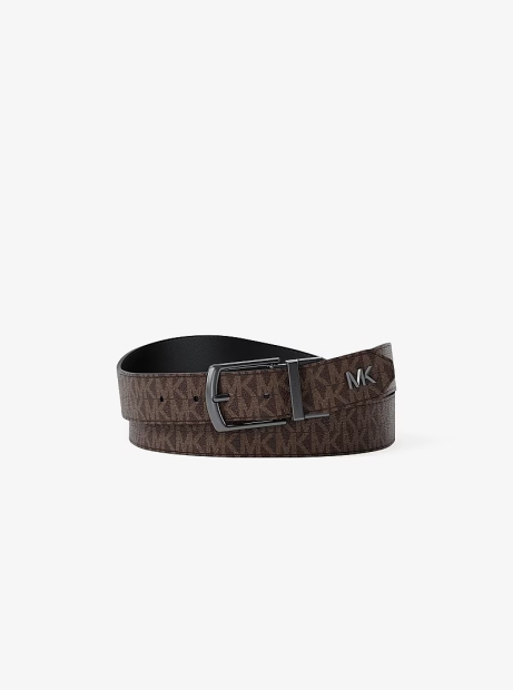 Двусторонний ремень Michael Kors в подарочной коробке 1162814356 (Черный/Коричневый One size)