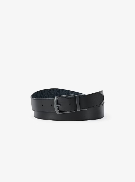 Двусторонний ремень Michael Kors в подарочной коробке 1162814849 (Черный/Синий One size)