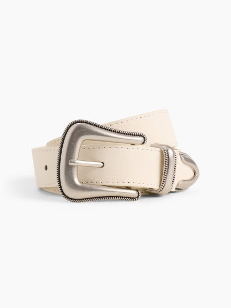 Жіночий ремінь GAP з екошкіри 1163008300 (Молочний XL)