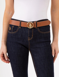 Стильний жіночий ремінь US POLO ASSN 1159842714 (Коричневий L)