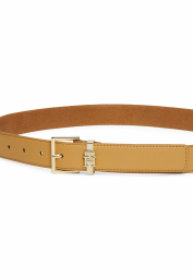 Кожаный женский ремень Tommy Hilfiger 1159845752 (Бежевый 34)