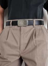 Кожаный мужской ремень Levi's 1159846003 (Черный 42)