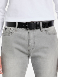 Чоловічий ремінь GUESS з логотипом 1159846960 (Чорний 36)