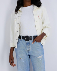 Женский кожаный ремень Levi's 1159848282 (Черный S)