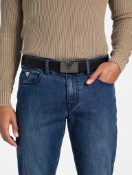 Мужской двусторонний ремень GUESS 1159849318 (Черный/Серый M)