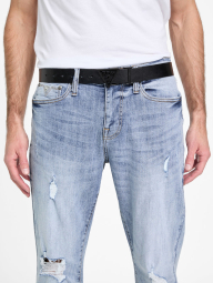 Мужской ремень GUESS с логотипом 1159849322 (Черный XXL)