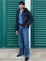 Кожаный плетеный ремень UNIQLO 1159854336 (Черный XL)