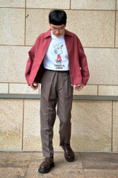 Кожаный плетеный ремень UNIQLO 1159856219 (Коричневый M)