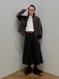 Кожаный плетеный ремень UNIQLO 1159856219 (Коричневый M)