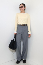 Кожаный плетеный ремень UNIQLO 1159856219 (Коричневый M)