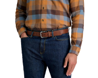 Чоловічий ремінь Columbia з екошкіри 1159856853 (Коричневий 34)