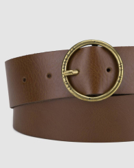 Шкіряний ремінь Levi's 1159857480 (Коричневий S)