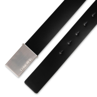 Мужской кожаный ремень Calvin Klein с логотипом 1159857992 (Черный 38-40)