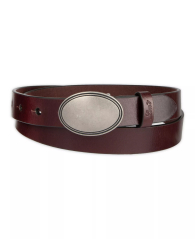 Кожаный женский ремень Levi's 1159859997 (Бордовый S)