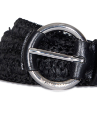 Женский ремень из рафии Michael Kors 1159860624 (Черный L/XL)