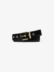 Кожаный ремень Colby Michael Kors с логотипом 1159860784 (Черный M)