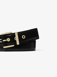Кожаный ремень Colby Michael Kors с логотипом 1159860784 (Черный M)