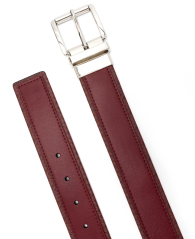Женский двусторонний кожаный ремень Michael Kors 1159865585 (Бордовый L)