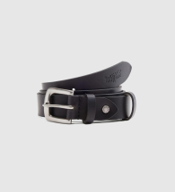 Чоловічий шкіряний ремінь Levi's 1161586014 (Чорний 42)