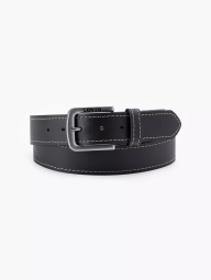 Чоловічий шкіряний ремінь Levi's 1161592149 (Чорний 42)