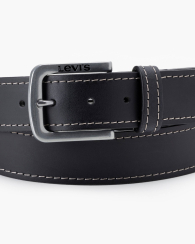 Чоловічий шкіряний ремінь Levi's 1161592149 (Чорний 42)
