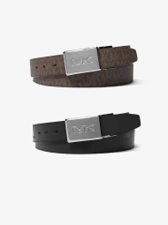 Двусторонний ремень Michael Kors с логотипом 1162528556 (Черный/Коричневый One size)
