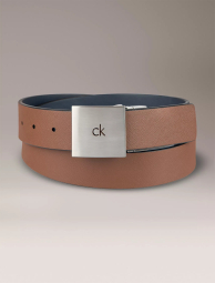 Двосторонній чоловічий ремінь Calvin Klein з екошкіри 1162666841 (Синій/Коричневий S)