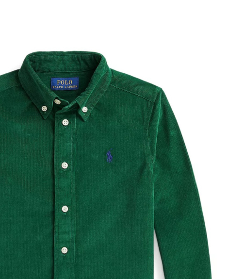 Вельветовая рубашка Polo Ralph Lauren 1159848357 (Зеленый 4)