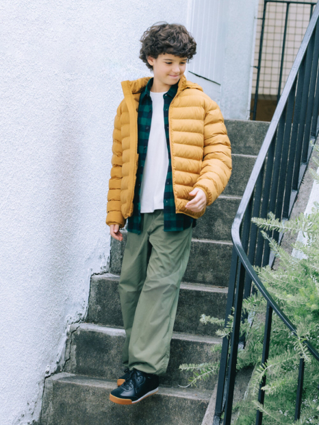 Детская фланелевая рубашка Uniqlo в клетку 1159855738 (Зеленый 145-155) на рост 145-155 см