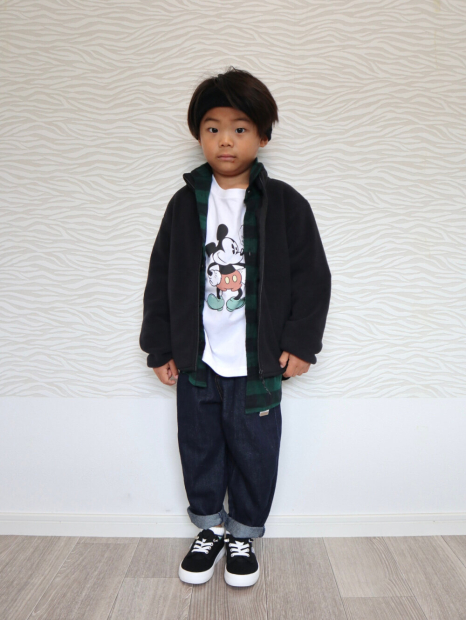 Детская фланелевая рубашка Uniqlo в клетку 1159855738 (Зеленый 145-155) на рост 145-155 см