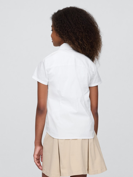 Дитяча сорочка GAP з короткими рукавами 1159859217 (Білий M) на зріст 130 см